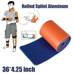 36″ Aluminum First Aid Rolled Splint Form Fitting Foldable Emergency Survival