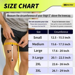 Knee Brace for Meniscus Tear 2 Pack, Compression Large (1 Pair), Black