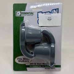 Pop & Glide Easy Use Walker Ski Glides, 2 In Pack Smooth Universal Fit Accessory