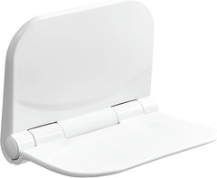 Bernkot 15″ Folding Shower Seat – Wall Mounted, 400Lb Capacity, White