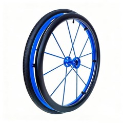 Pair of 24″x1″ (540) Colored Aluminum Round HUB Wheelchair Wheels