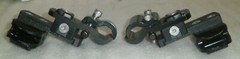 SET OF 2 WHEELCHAIR BACK SUPPORT BRACKET GOOD AS PICTURE