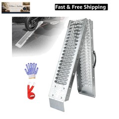 67″ Folding Motorcycle Ramp, 480 lbs Heavy Duty Loading Ramp for Pickup Truck…