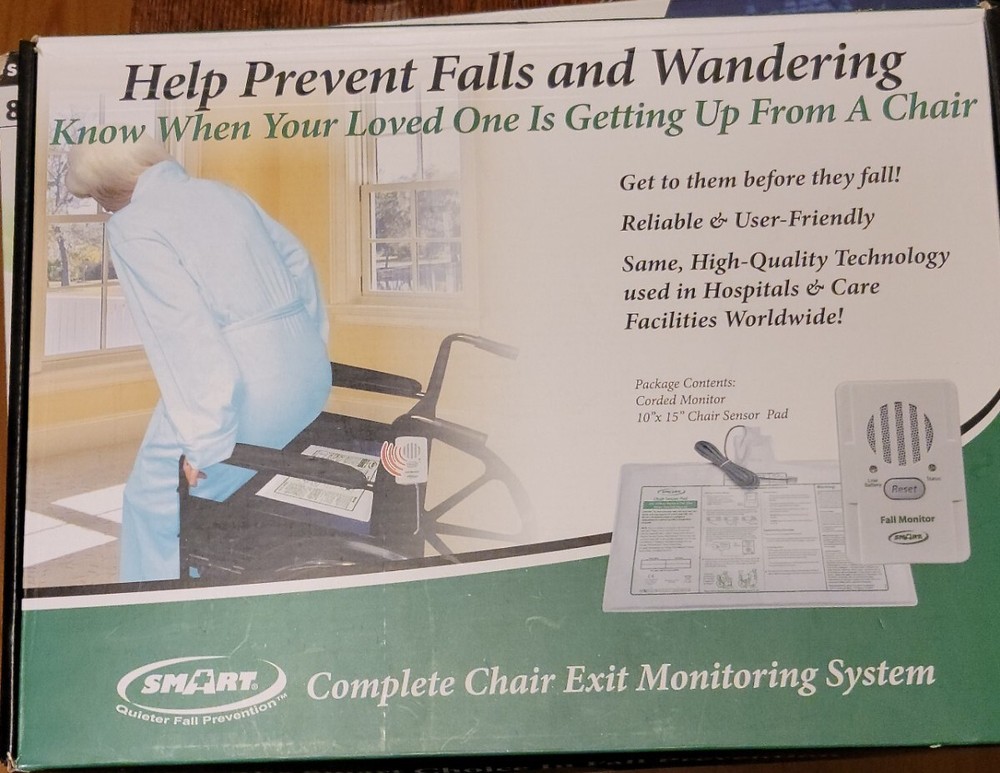Smart Caregiver Fall Monitor Alarm TL2100B & Corded Chair Sensor Pad PPC-45