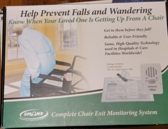 Smart Caregiver Fall Monitor Alarm TL2100B & Corded Chair Sensor Pad PPC-45