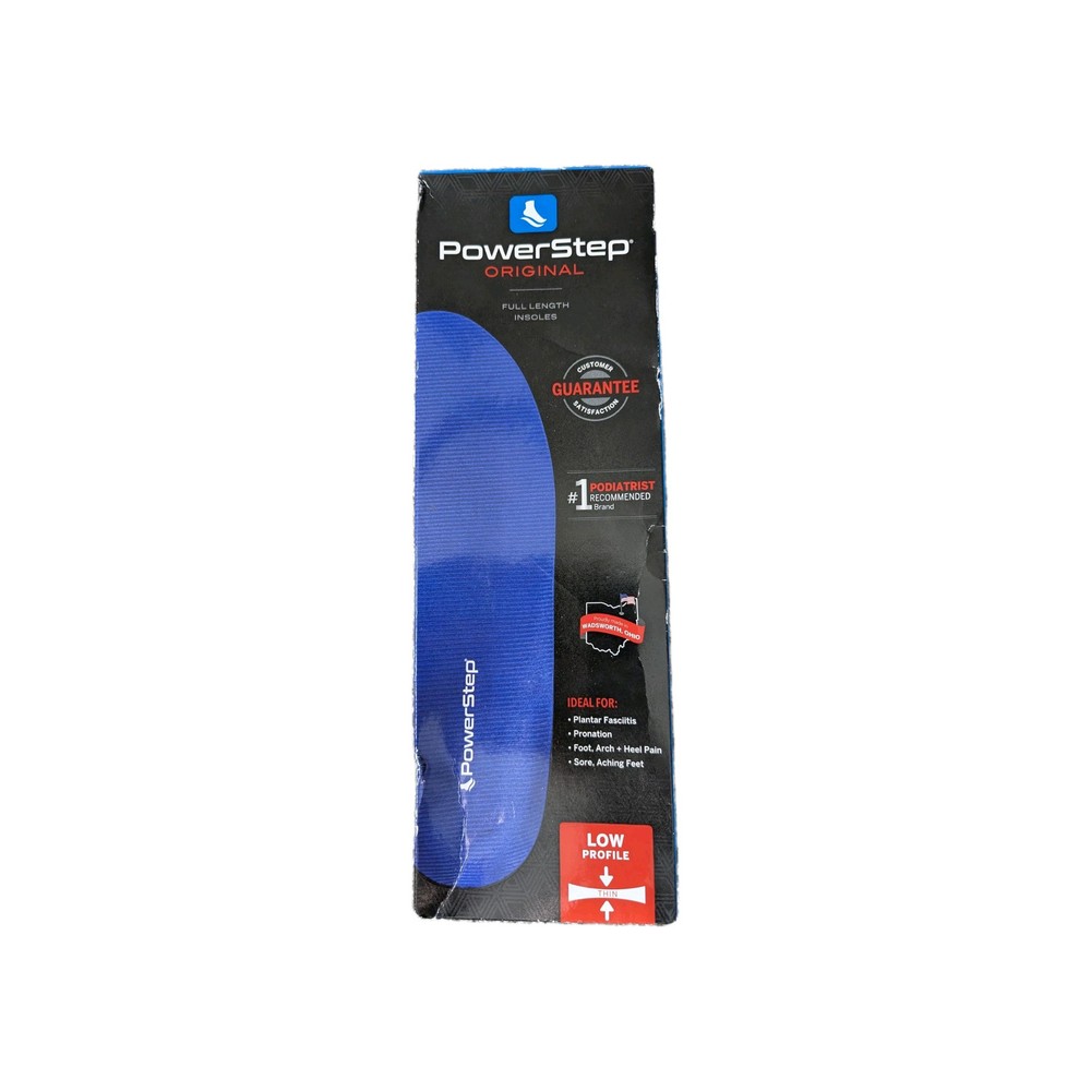Powerstep Original Full Length Orthotic Insoles Men’s 3-3.5 Women’s 5-5.5 ASM