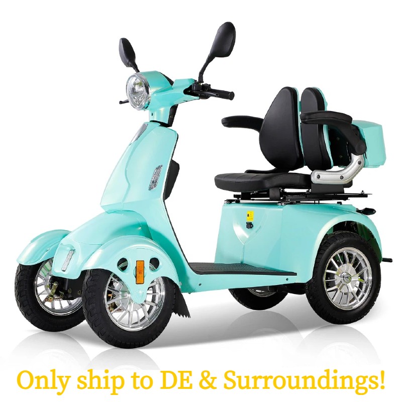 Heavy Duty 4-Wheel Mobility Scooter 31 Miles 3-Speed 800W 500lb Capacity Seniors