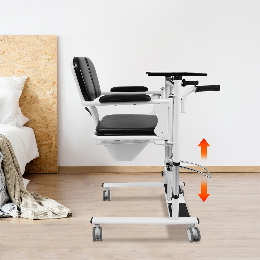330LB Hydraulic Patient Lift Transfer Chair Mobility Elderly Aid Wheelchair Lift