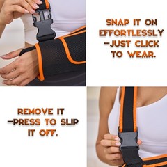 Arm Sling Shoulder Support Elbow Wrist Brace Adjustable Buckle Size M