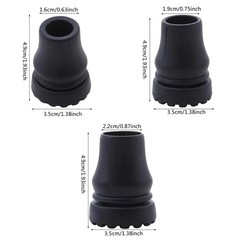 4Pcs Cane Tips 3/4 Inch Heavy Duty Rubber Cane Tips Anti Slip TPR Replacement…