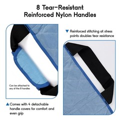 CoolShields Positioning Bed Pad with 8 Reinforced Handles, 34″ x 52″ Washable…