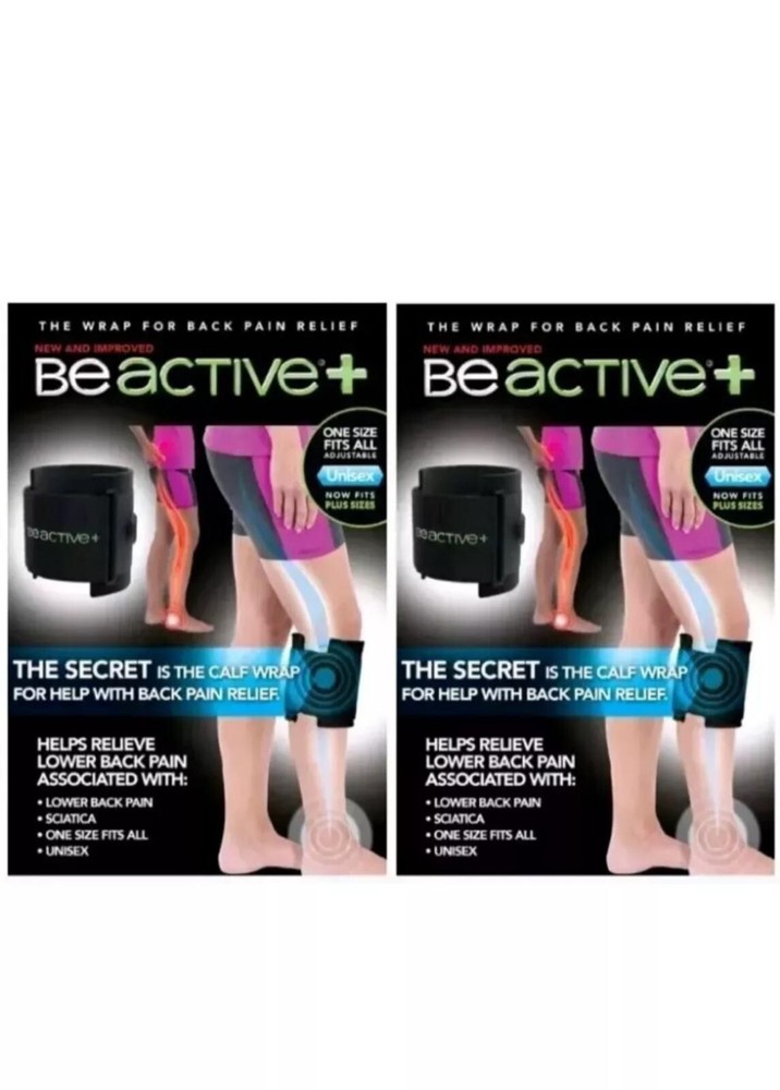 (2 Packs) BeActive+ -Instant Relief Acupressure Calf Brace-Sciatica & Back Pain