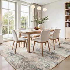 Gold Abstract 9×12 Area Rug – Non-Slip, Washable for Living Room & Bedroom