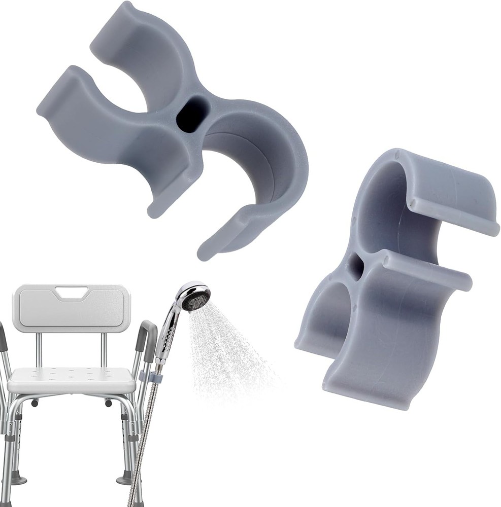 2pcs Shower Head Holder for Shower Chair, Bath Seat Shower Bracket Attachment