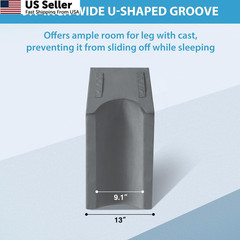 MEGCXIT Leg Pillow Elevation Blood Circulation, Wedge Single Leg, Grey