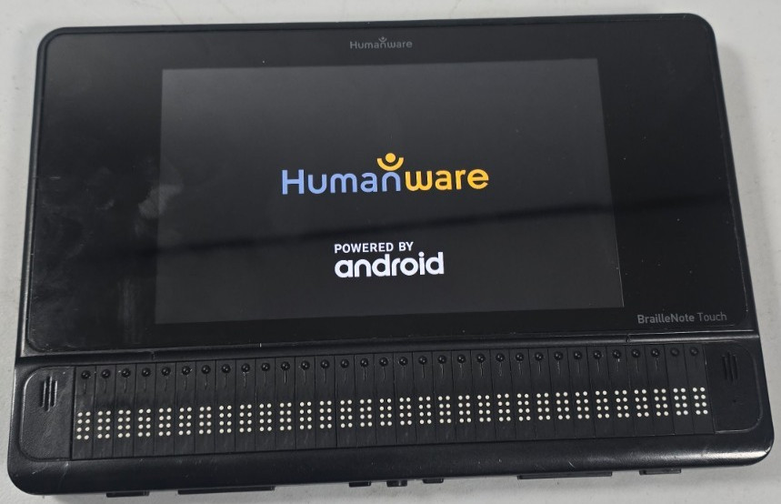 HumanWare BrailleNote Touch Plus 32 BNT532 Notetaker – Working + USB-C Charger