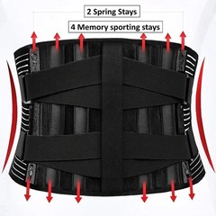Lumbar Support Belt Adjustable Waist Brace for Men Women Back Support