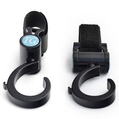 Walker/Rollator/Crutch Universal Multi-Purpose Hooks – Black – 1 Pair