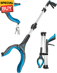 40 Inch Grabber Reacher Tool for Seniors, Foldable Reacher Grabbers Pickup Stick