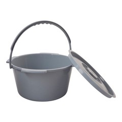 McKesson 146-11106 Commode Bucket 7.5 Quart With Metal Handle And Cover 1 Ct