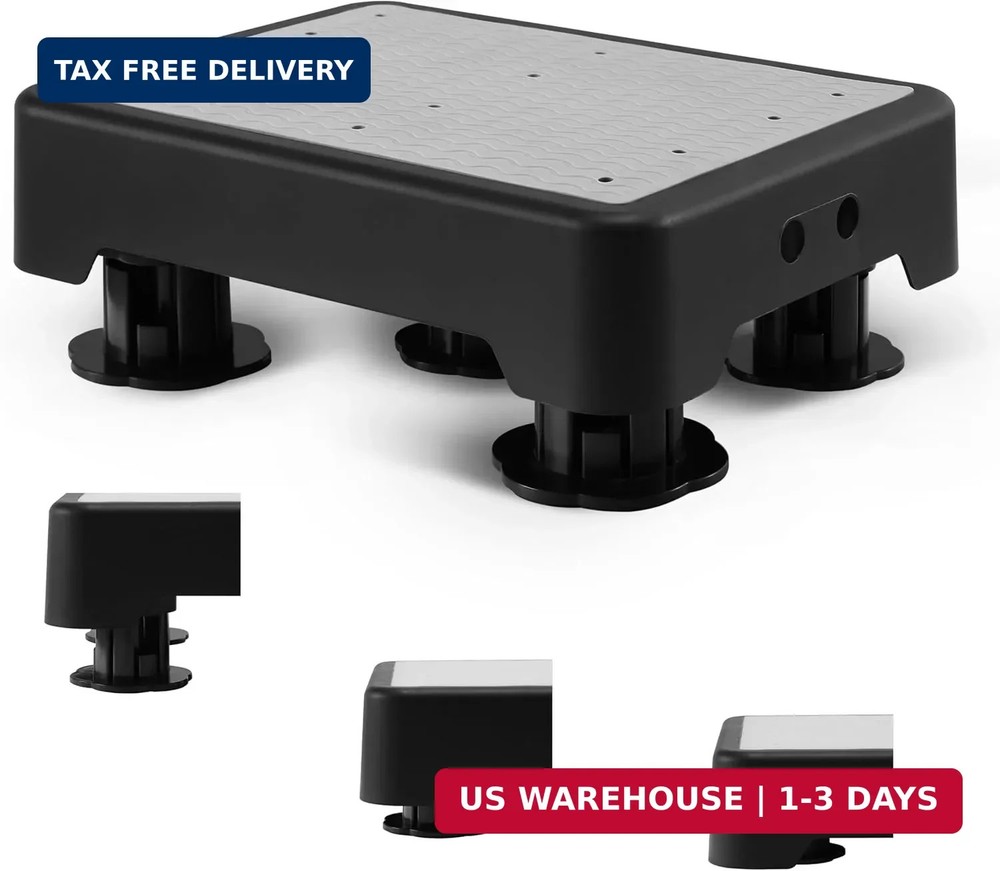 COOL-ANGLE Adjustable Step Stool for Adults & Seniors, 650LBS Heavy Duty Bed Ste