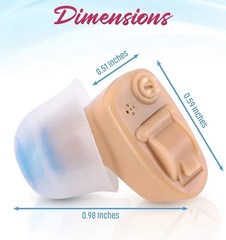 NuvoMed Inside-the-Ear Hearing Digital Amplifier Aid with Case(2 for 1 SPECIAL)