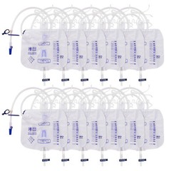 10x 2000mL Urinary Drainage Bag Anti-Reflux Chamber Urine Bags 48″ Tube Drainage