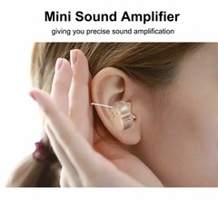 JINGHAO Hearing Aids Amplifier Invisible Small Sound Voice Enhancer Binaural US