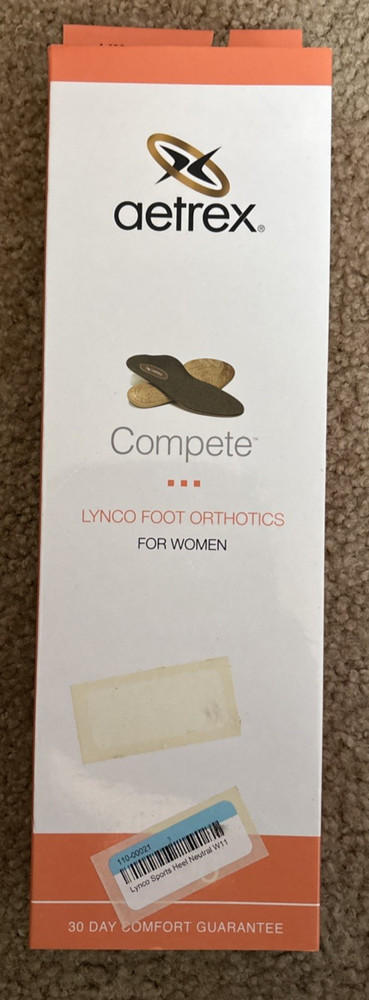 Aetrex Complete Lynco Foot Orthotics L400 Women’s Size 10-11 NIB