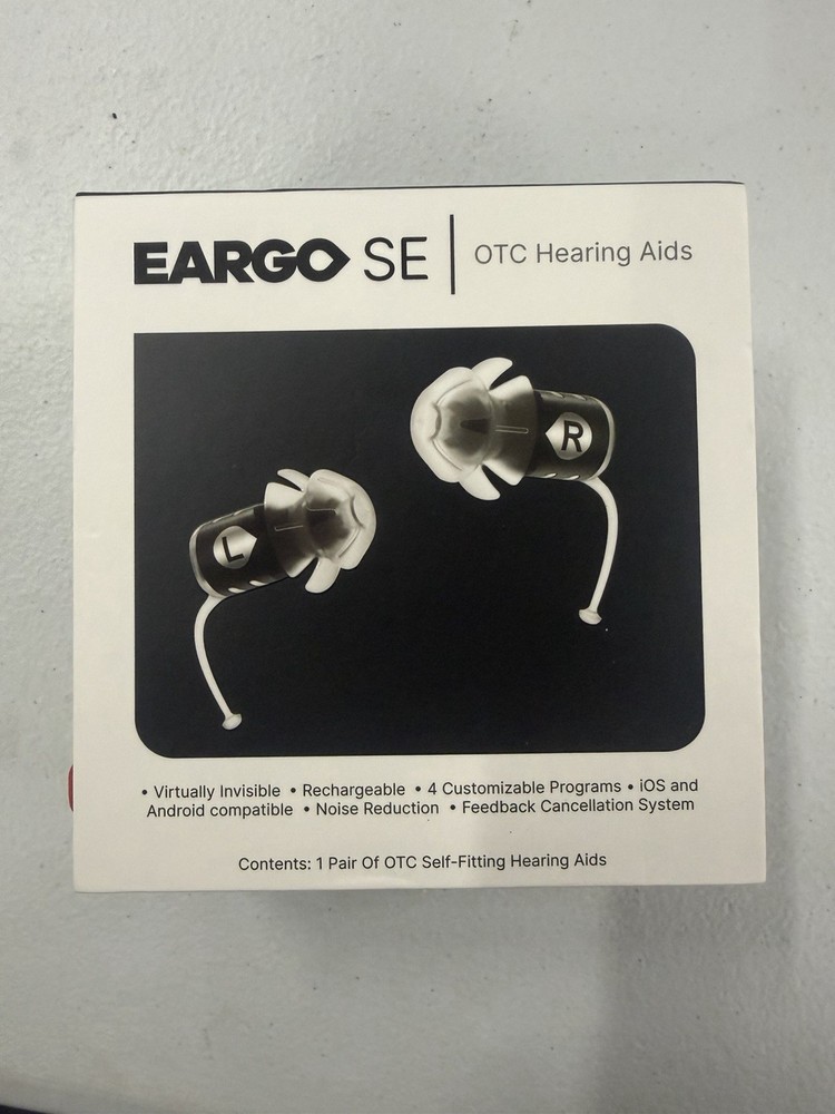 EARGO SE OTC Self-Fitting Hearing Aids NEW