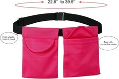 Post-Surgery Mastectomy Drain Holder with Comfortable Shower Bag Kit in Rose Red