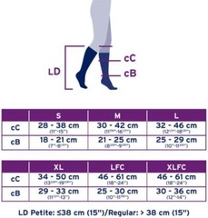 Jobst Ultra Sheer CT REGULAR 15-20 Compression Knee Stockings Size & Color