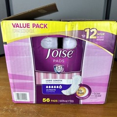 Poise Female Incontinent Pad Long Length 15.5 Inch Length 51442 Ultimate 56 Ct