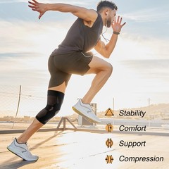 NEENCA Copper Knee Brace for Women and Men, Large, High Copper-Single