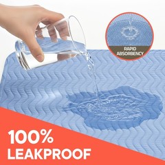 Washable Underpads Extra Large 34″x52″ (Pack of 5) – Reusable Waterproof Bed …