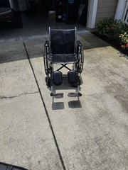 Adult Adjustable Wheelchair w/ Removable And Adjustable arm rest & Leg rests