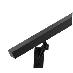 4FT Handrails Kit for Indoor Outdoor Stairs，Modern Aluminum 4 Feet Matte Black
