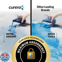 Curera Chucks MAX Hospital Bed Pads Disposable Adult 36 x 36 Breathable Incon
