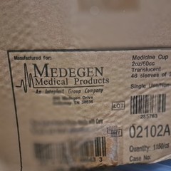 Medegen 02102A Medicine Cups 2 oz | Box of 1150 cups