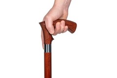 Dr. Watson – Handcrafted Wooden Walking Stick, Walking Cane with Duke Handle