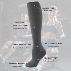 IMAGERIO 6 Pairs Compression Socks for Women Large-X-Large, Mixed (6 Pairs)