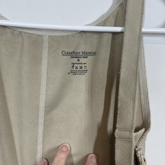 Clearpoint Medical High Back Waist Above Knee Compression Sz M Open Crotch Tan