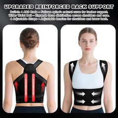 Back Brace Posture Corrector for Women and Men, Adjustable Shoulder Straighte…