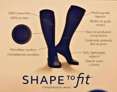 Microfiber Medical Surgical 20-30 mmHg Knee-high Closed Toe Stocking – UNISEX