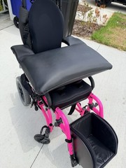 Quickie Zippie TS Folding Wheelchair Kids Pink Upgraded Jay Zip Cushion J3 Back