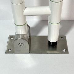Toilet Bathroom 24 Inch Flip Up Grab Bars Handicap Rail Without Support Rod
