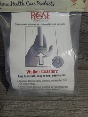Rose Walker Coaster Glides Or Also Caps Pads Rubber Universal Color Gray NEW