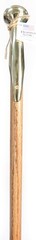 Handcrafted 39″ Red Chestnut Cane with Durable Brass Hame – Unique Wood Grain
