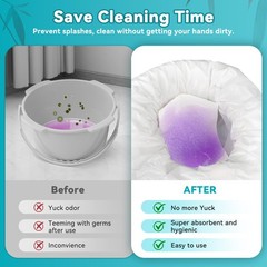 Absorbent Commode Pads for Bedside Commode Liners, 120 Pads for Portable Bags…