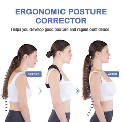 Posture Corrector for Women & Men – Adjustable Upper Back Brace Straightener Sui
